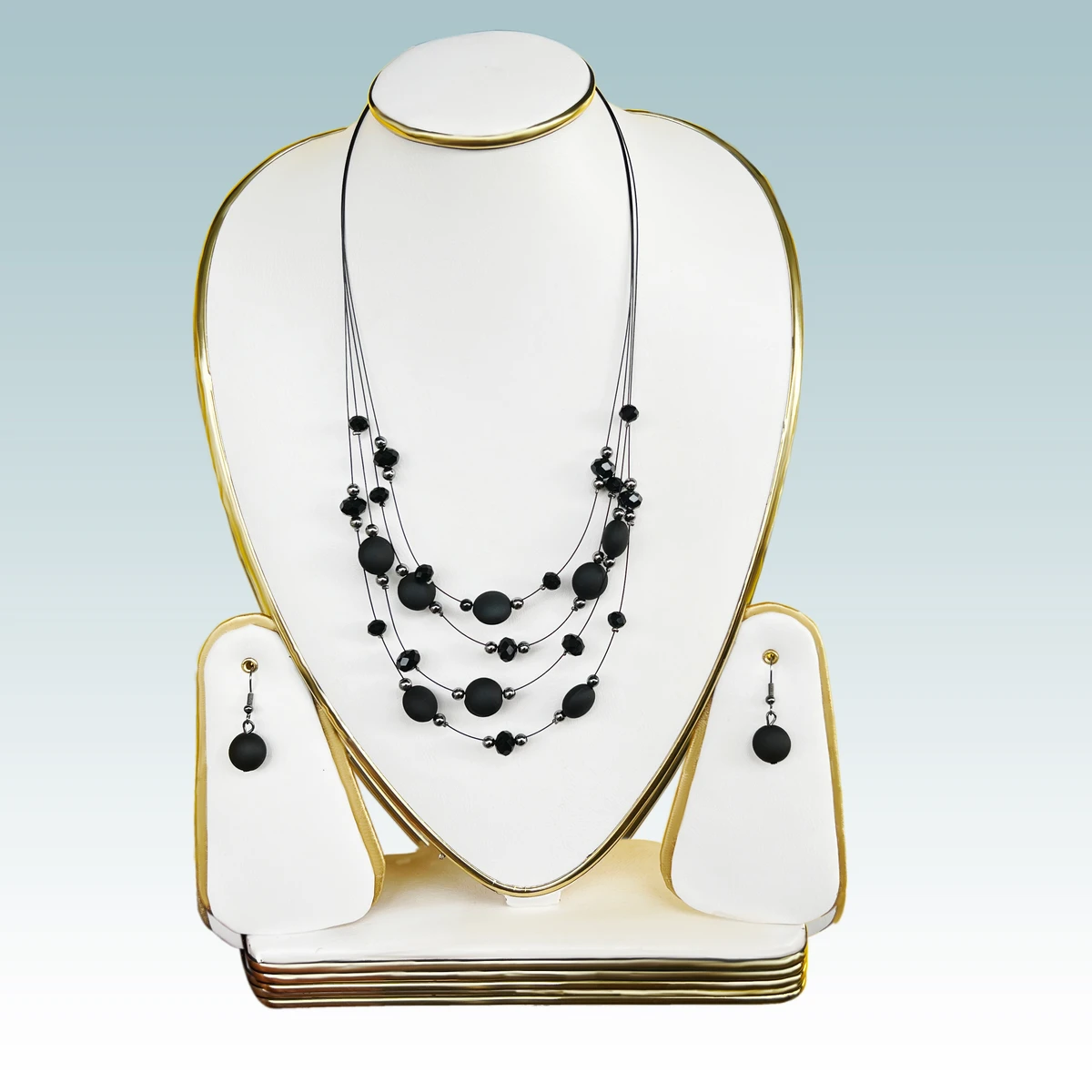 New style fashionable multilayer Necklace & Earrings Set - Image 3