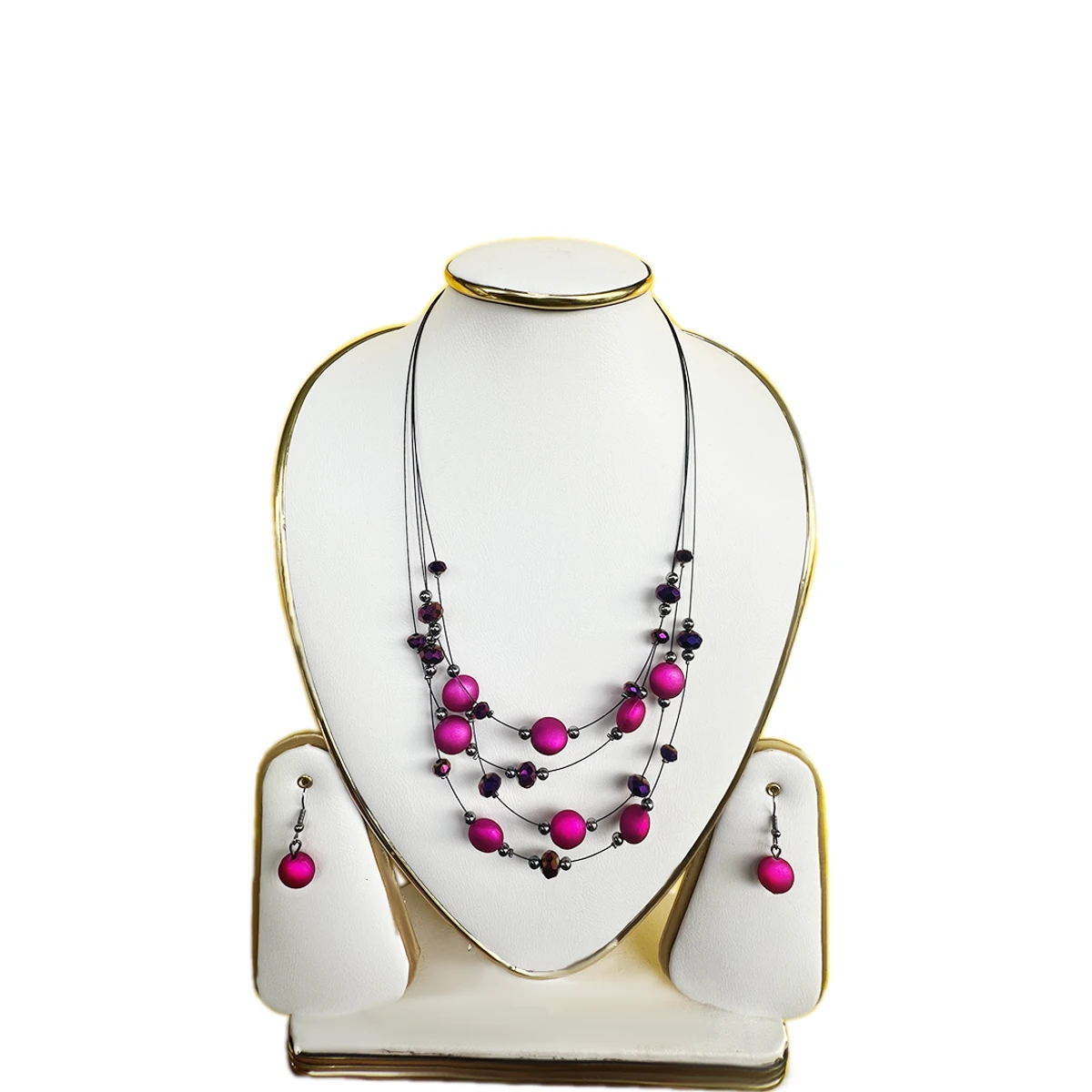 New style fashionable multilayer Necklace & Earrings Set - Image 4