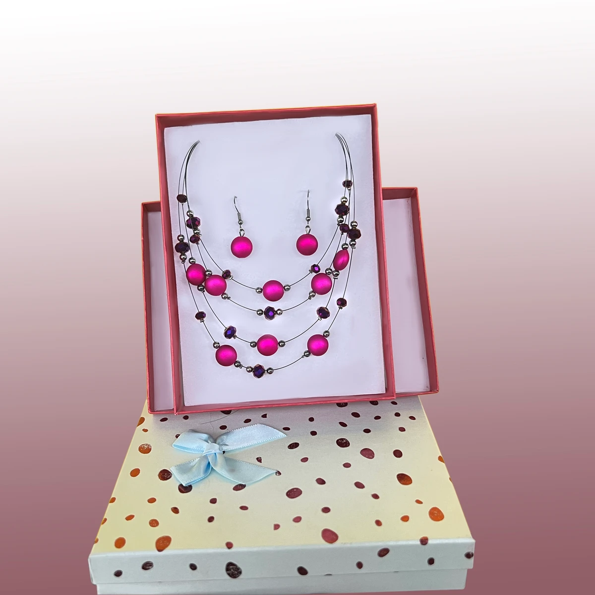 New style fashionable multilayer Necklace & Earrings Set